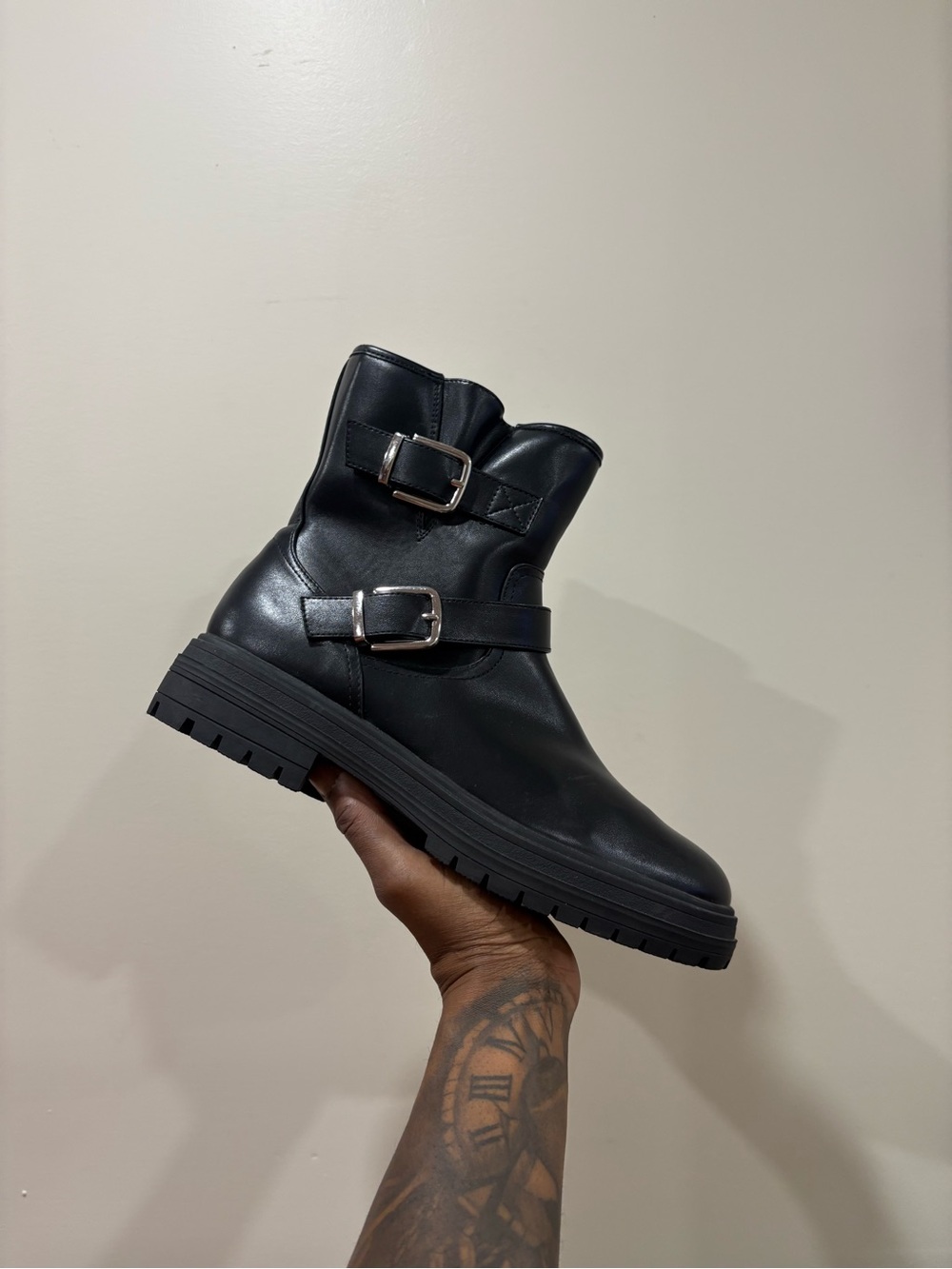 Classic Leather Gap Motorcycle Engineer Boots